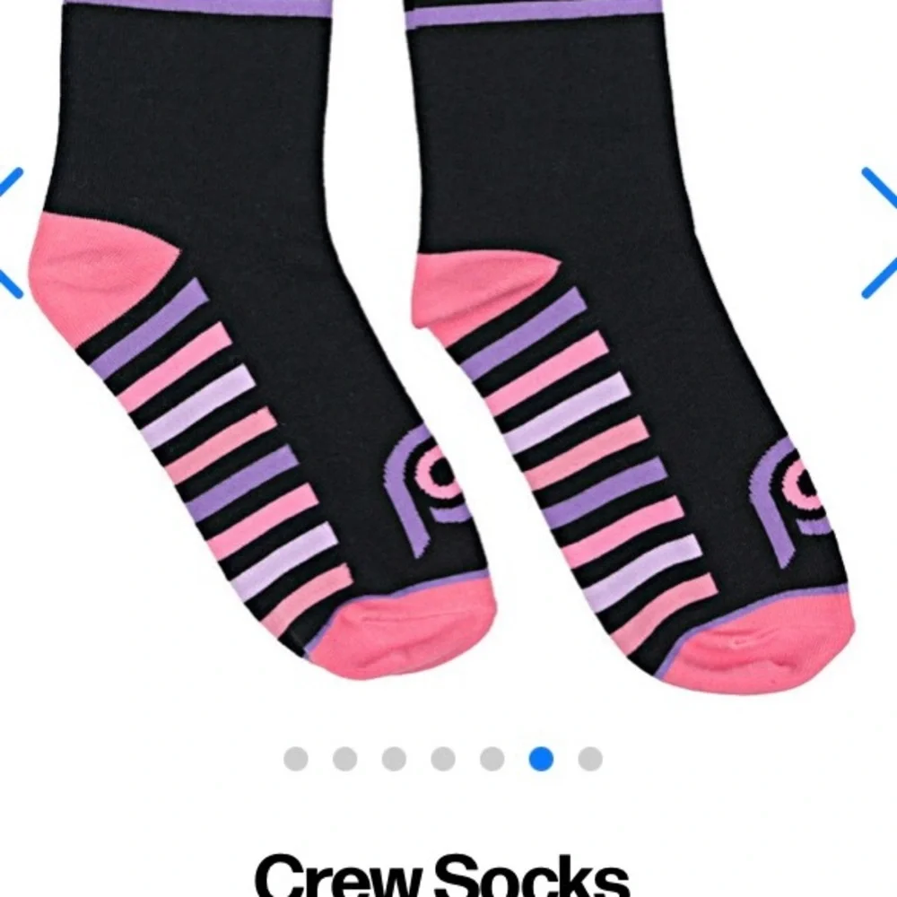 Uncommon Pair Pop Fit OS cotton blend socks black with stripes  NEW in package